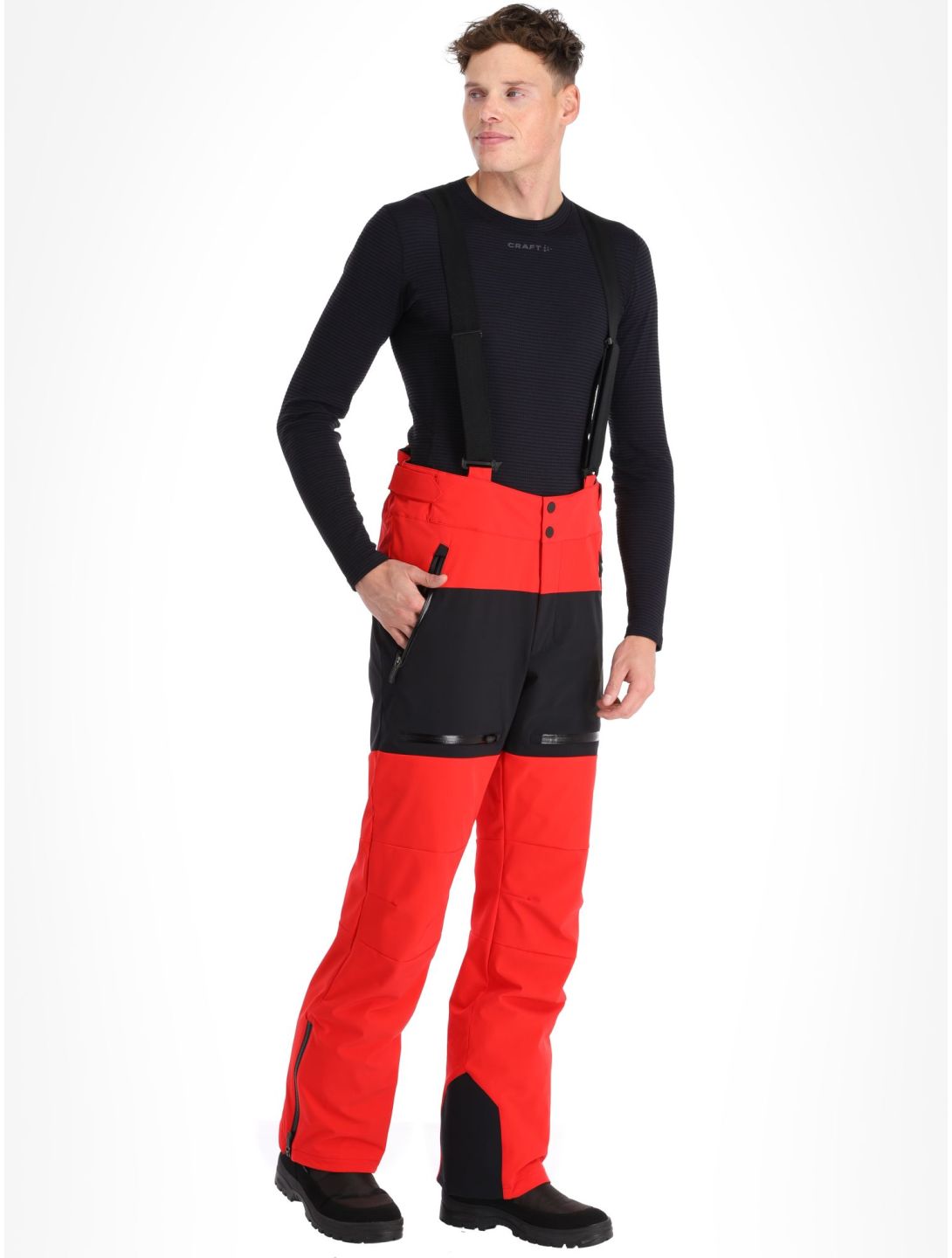 Sportalm Kitzbühel, Minor m.Träger pantalones de esquí hombres Red rojo 