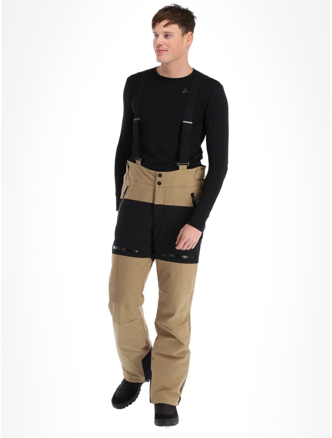 Sportalm Kitzbühel, Minor m.Träger pantalones de esquí hombres Cognac beige 