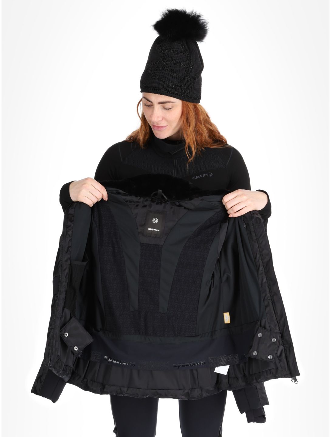 Sportalm Kitzbühel, Mumbai NE m.Kap.o.P. chaqueta de esquí mujeres Black negro 