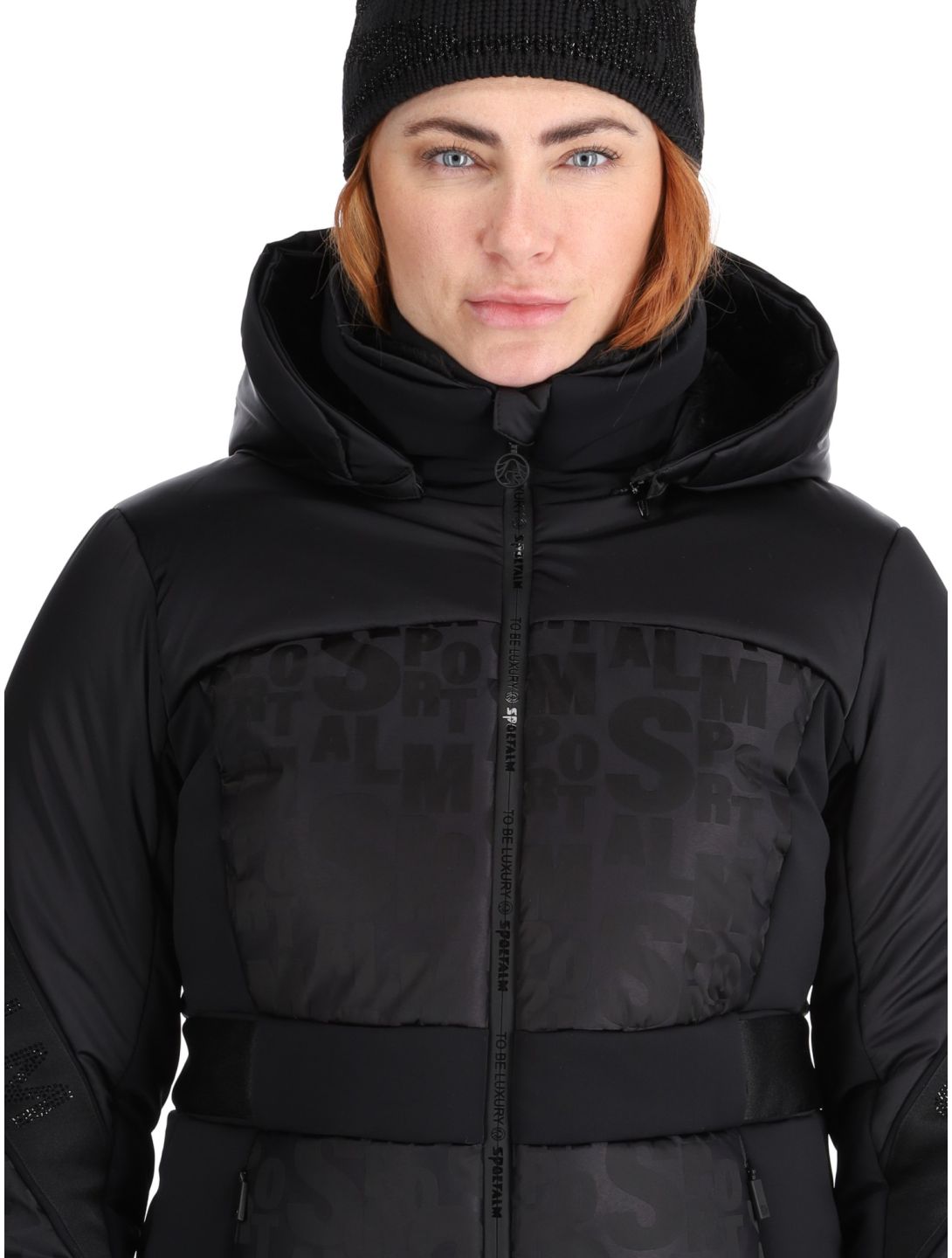 Sportalm Kitzbühel, Mumbai NE m.Kap.o.P. chaqueta de esquí mujeres Black negro 