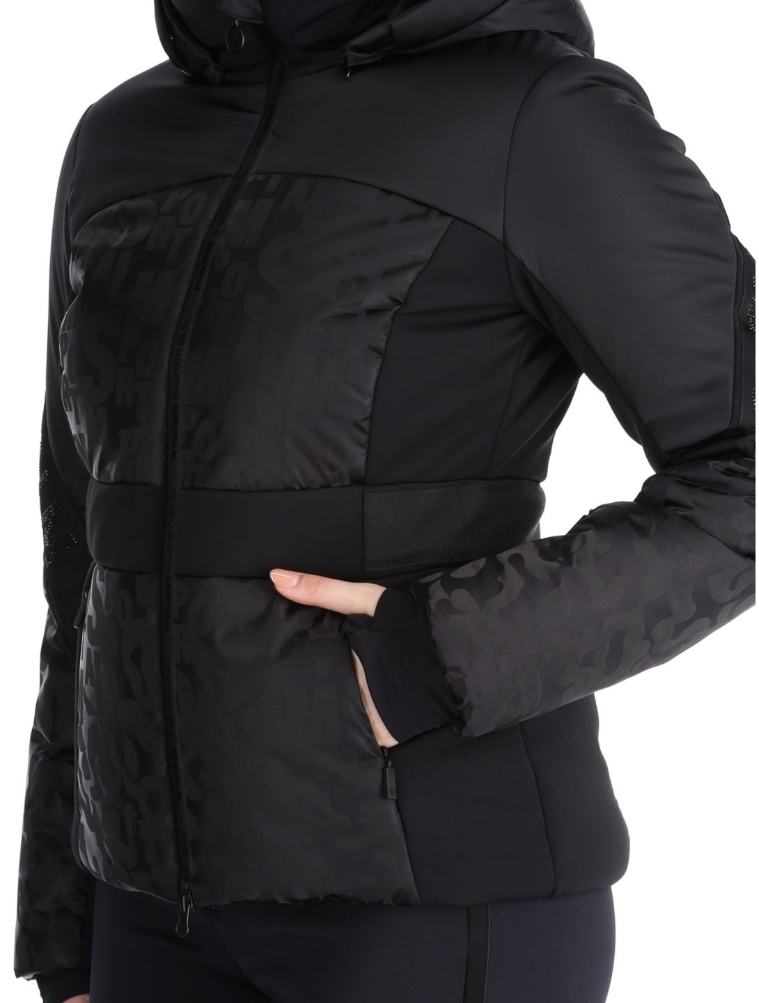 Sportalm Kitzbühel, Mumbai NE m.Kap.o.P. chaqueta de esquí mujeres Black negro 