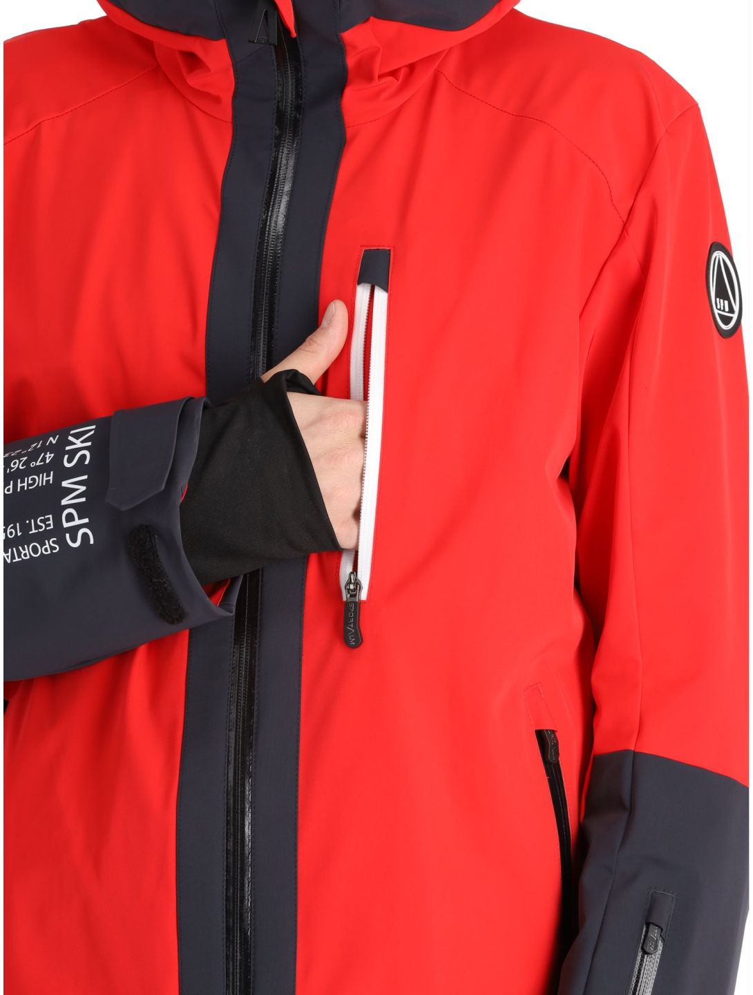 Sportalm Kitzbühel, My Shell m.Kap.o.P. chaqueta de esquí hombres Red rojo 