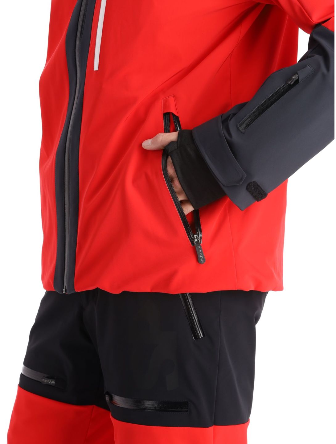 Sportalm Kitzbühel, My Shell m.Kap.o.P. chaqueta de esquí hombres Red rojo 