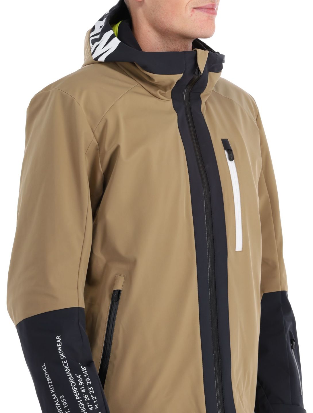 Sportalm Kitzbühel, My Shell m.Kap.o.P. chaqueta de esquí hombres Cognac beige 