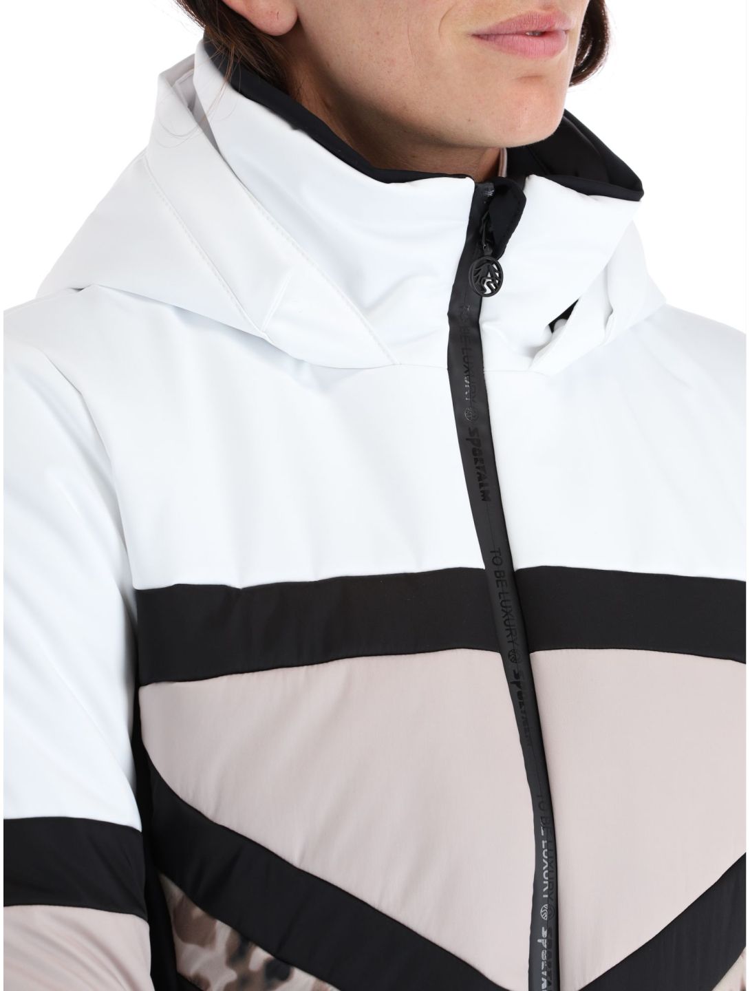 Sportalm Kitzbühel, Ohio m.Kap.o.P. chaqueta de esquí mujeres Optical white blanco 