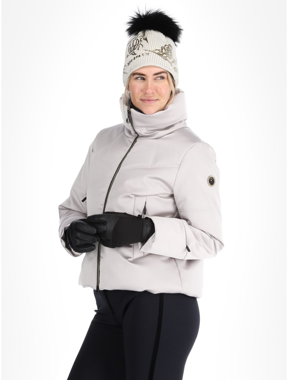 Sportalm Kitzbühel, Orla NE o.K. chaqueta de esquí mujeres Silver Cloud Zilver 