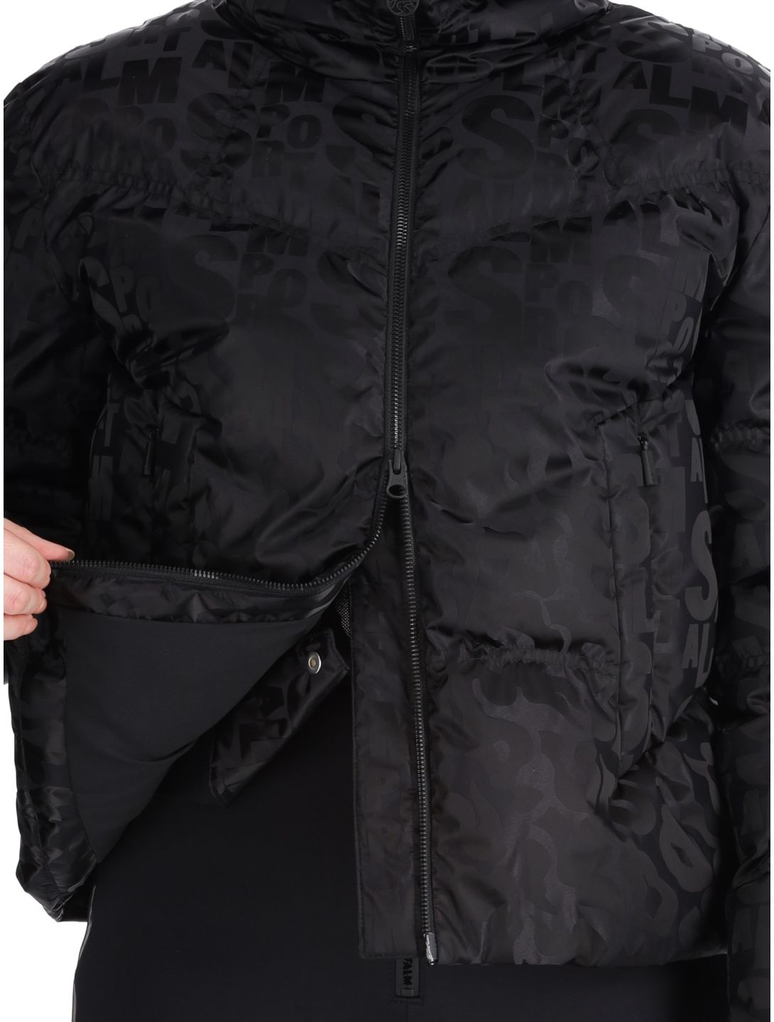 Sportalm Kitzbühel, Orlando Print CH o.K. chaqueta de esquí modelo pequeño mujeres Black negro 