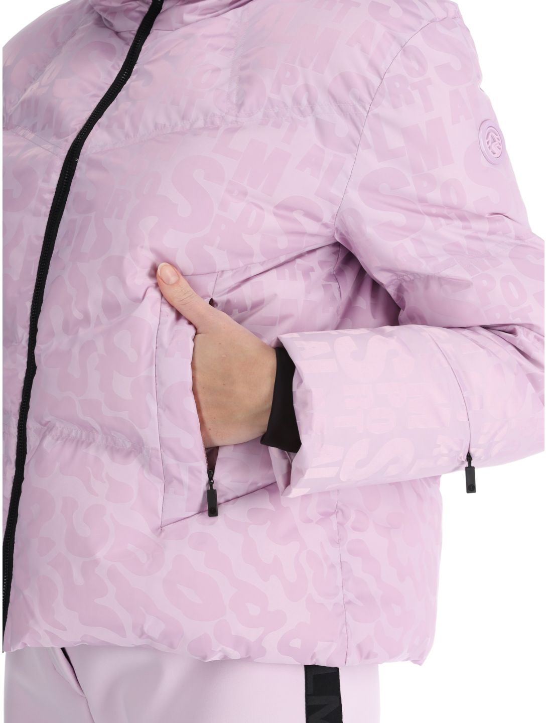 Sportalm Kitzbühel, Orlando Print CH o.K. chaqueta de esquí mujeres Chalk Pink rosa 