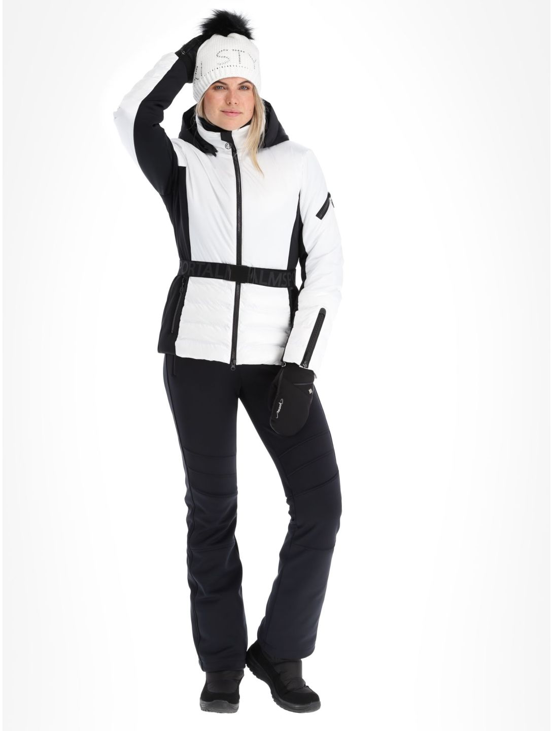 Sportalm Kitzbühel, Oxford m.Kap.o.P. chaqueta de esquí mujeres Optical white blanco 