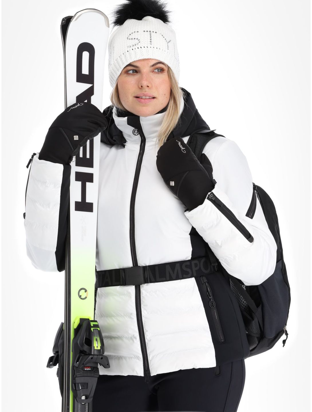 Sportalm Kitzbühel, Oxford m.Kap.o.P. chaqueta de esquí mujeres Optical white blanco 