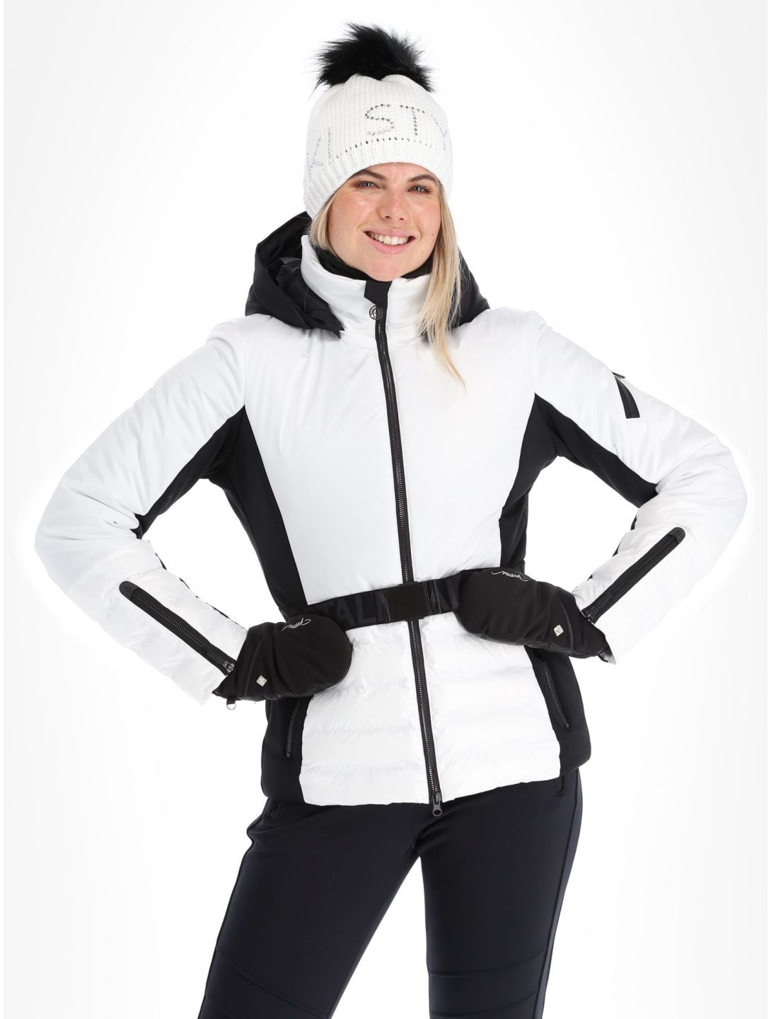 Sportalm Kitzbühel, Oxford m.Kap.o.P. chaqueta de esquí mujeres Optical white blanco 