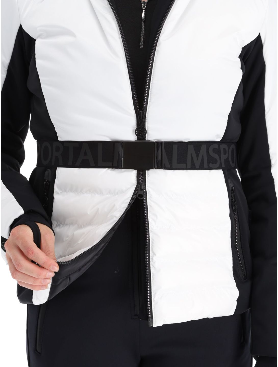 Sportalm Kitzbühel, Oxford m.Kap.o.P. chaqueta de esquí mujeres Optical white blanco 