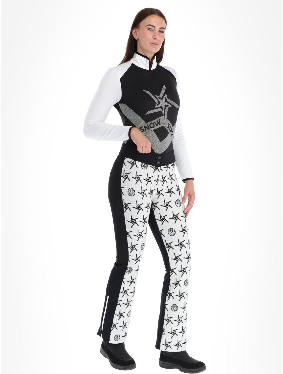 Sportalm Kitzbühel, Sarajevo pantalones de esquí softshell mujeres Optical white blanco 