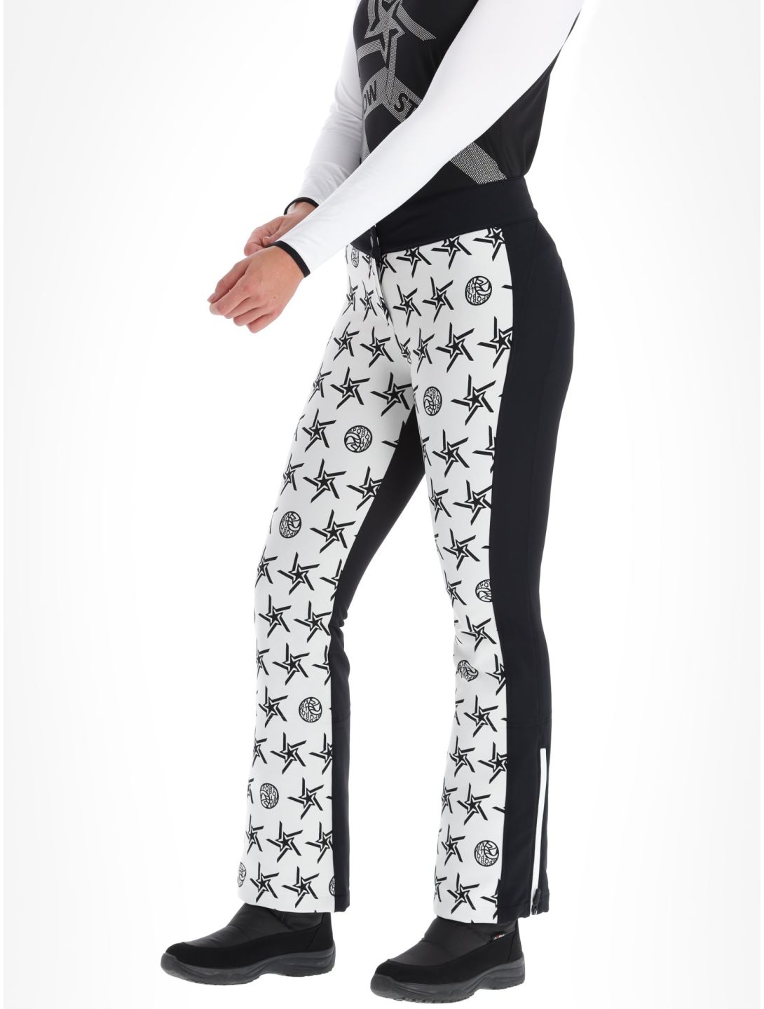 Sportalm Kitzbühel, Sarajevo pantalones de esquí softshell mujeres Optical white blanco 