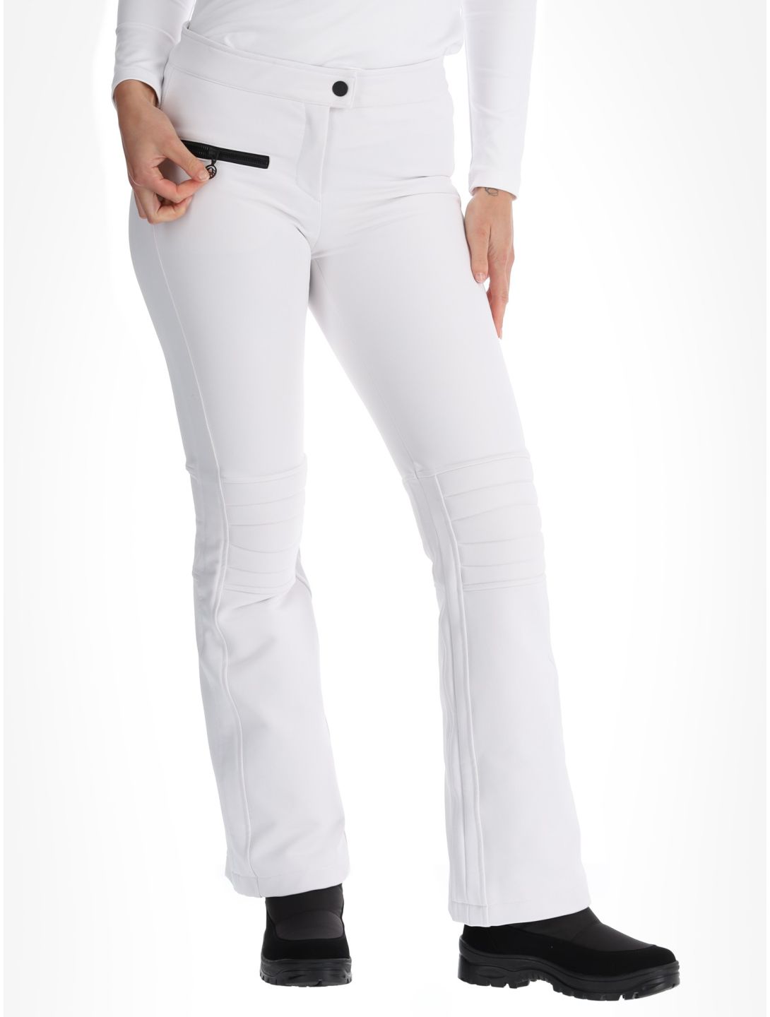 Sportalm Kitzbühel, Snowy pantalones de esquí softshell mujeres Weiss blanco 