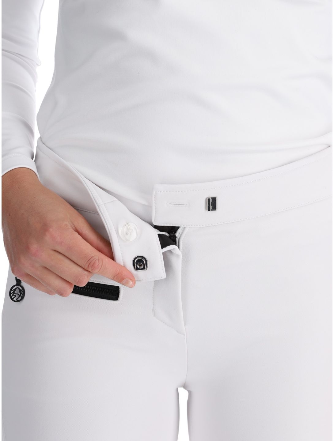 Sportalm Kitzbühel, Snowy pantalones de esquí softshell mujeres Weiss blanco 