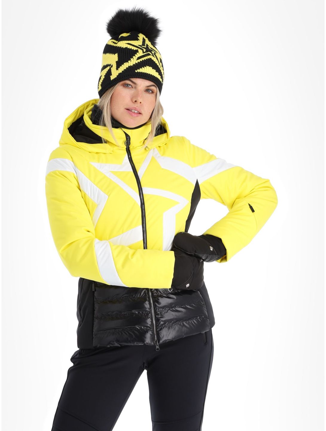 Sportalm Kitzbühel, Subway m.Kap.o.P. chaqueta de esquí mujeres Blazing Yellow amarillo 