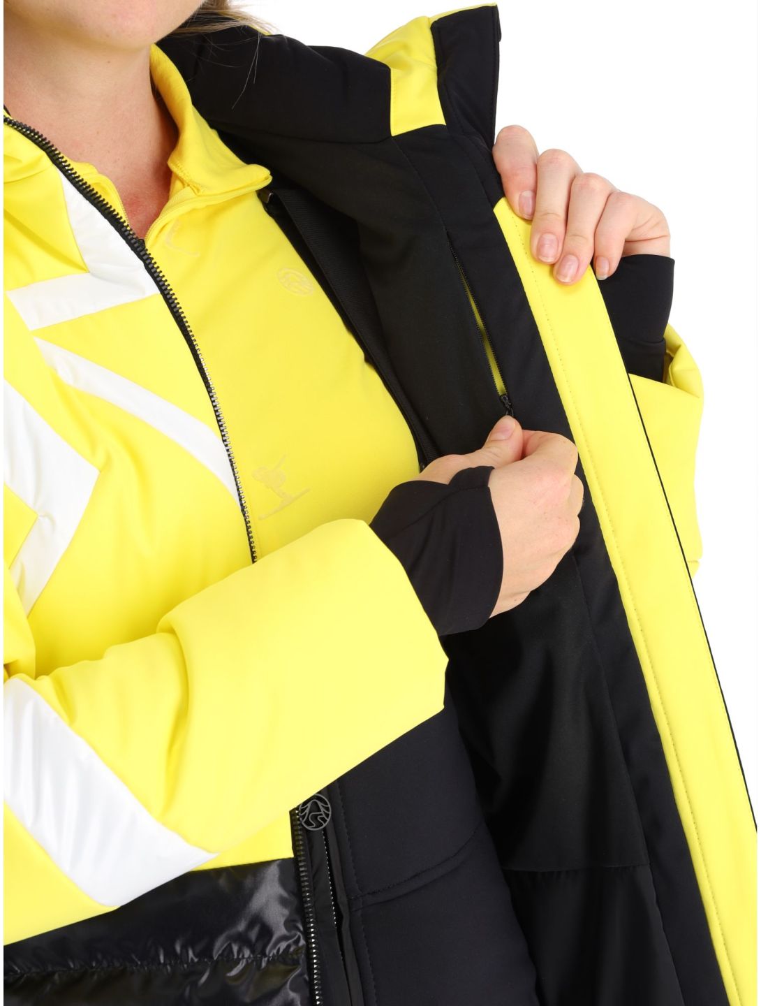 Sportalm Kitzbühel, Subway m.Kap.o.P. chaqueta de esquí mujeres Blazing Yellow amarillo 