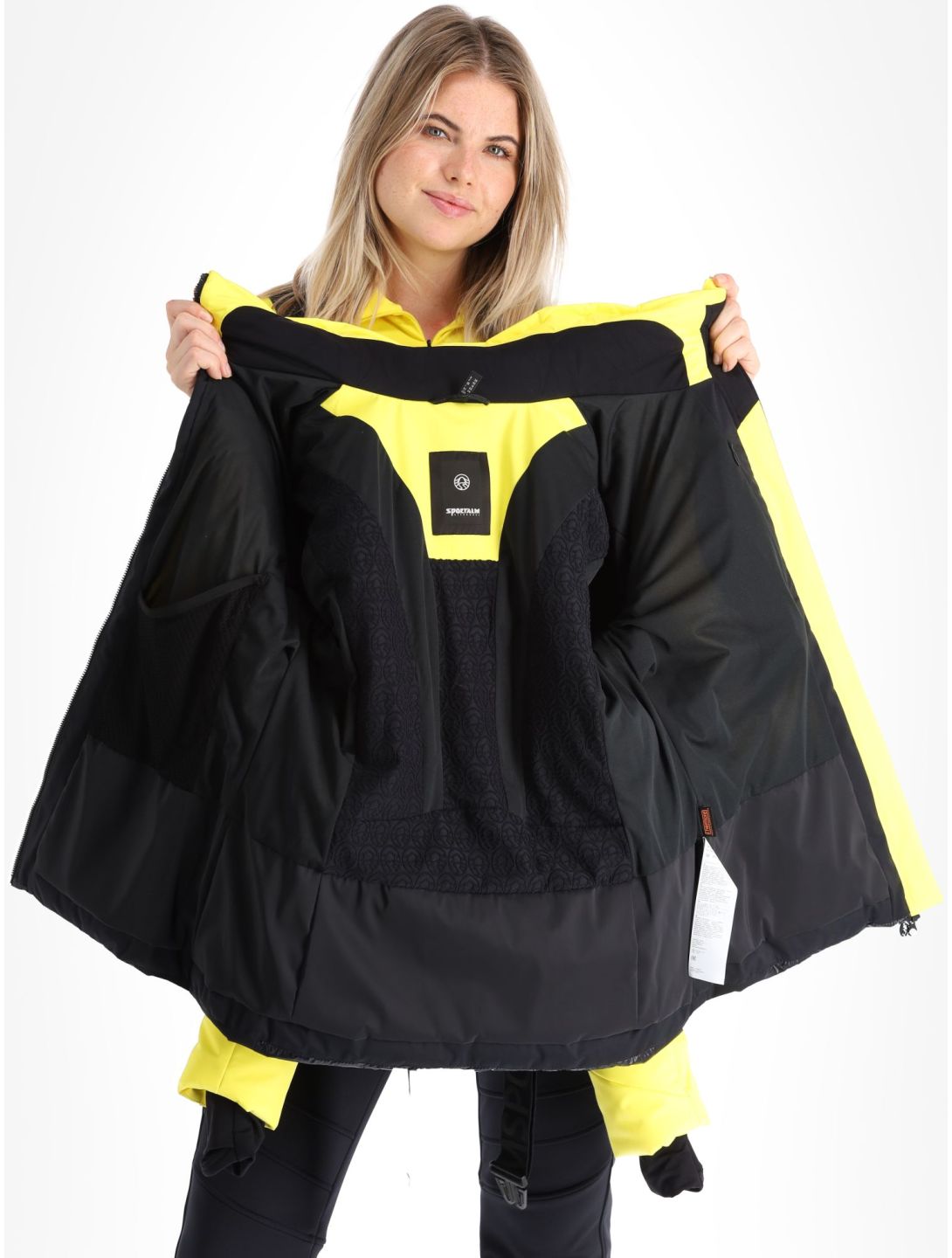 Sportalm Kitzbühel, Subway m.Kap.o.P. chaqueta de esquí mujeres Blazing Yellow amarillo 