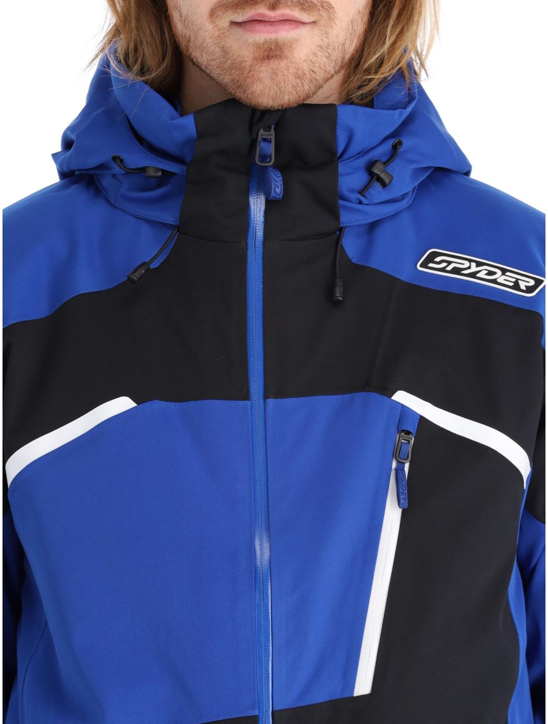 Spyder, Leader chaqueta de esquí hombres Electric Blue azul, negro 