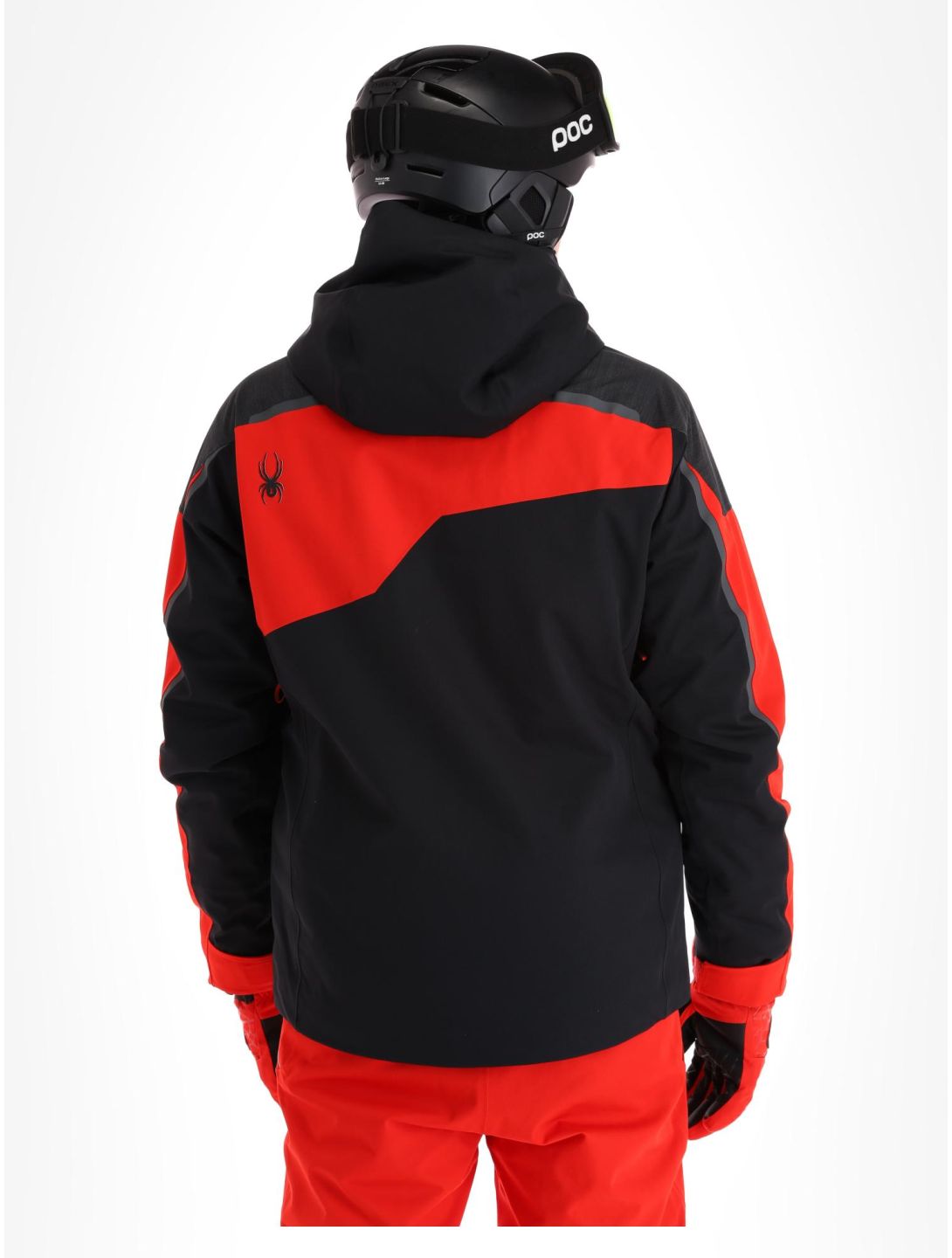 Spyder, Leader chaqueta de esquí hombres Volcano negro, rojo 