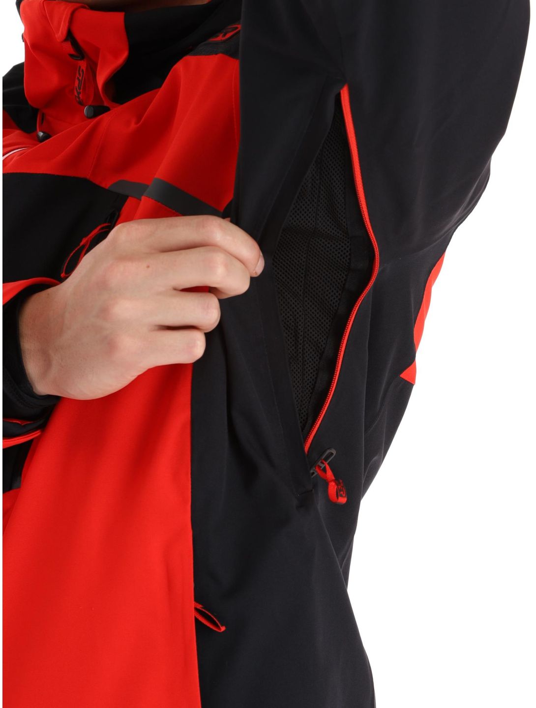 Spyder, Leader chaqueta de esquí hombres Volcano negro, rojo 