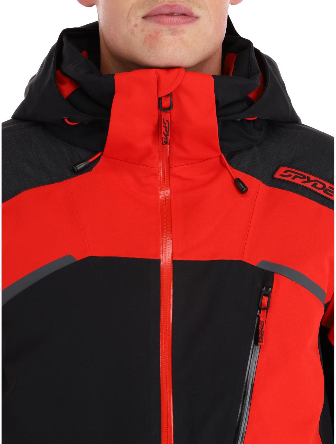 Spyder, Leader chaqueta de esquí hombres Volcano negro, rojo 