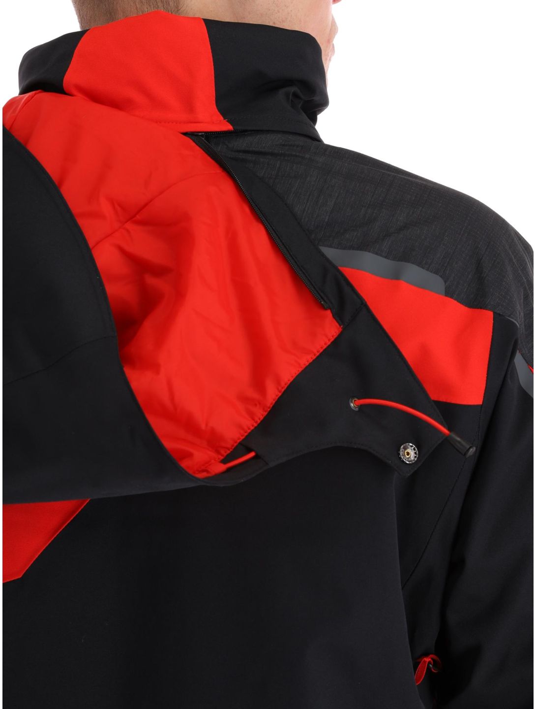 Spyder, Leader chaqueta de esquí hombres Volcano negro, rojo 