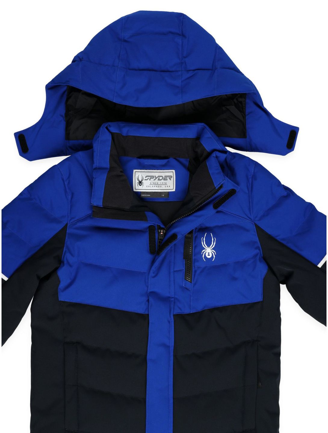 Spyder, Impulse Synthetic Down chaqueta de esquí niños Electric Blue azul, negro 