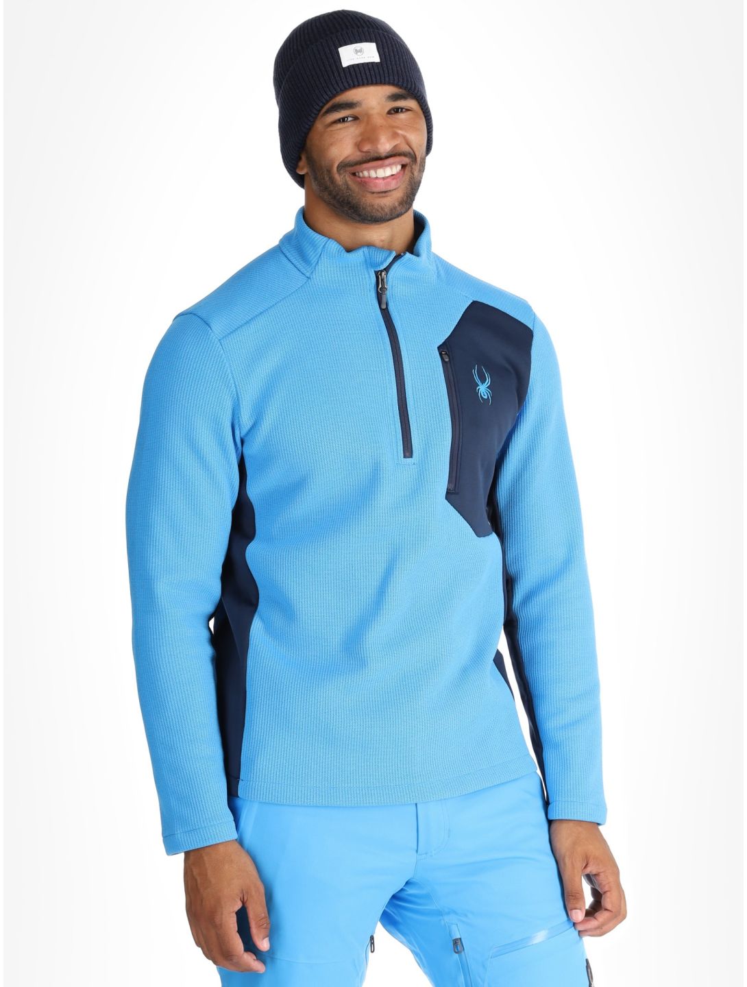 Spyder, Bandit 1/2 Zip jersey hombres Aether Blue azul 