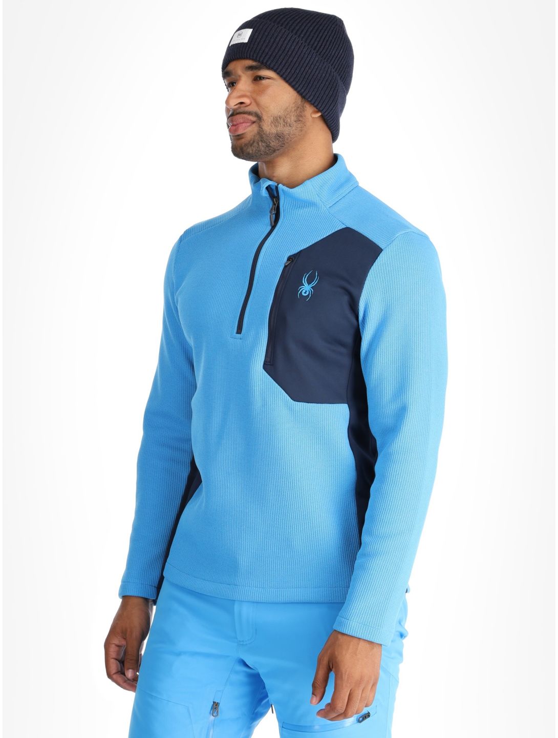 Spyder, Bandit 1/2 Zip jersey hombres Aether Blue azul 