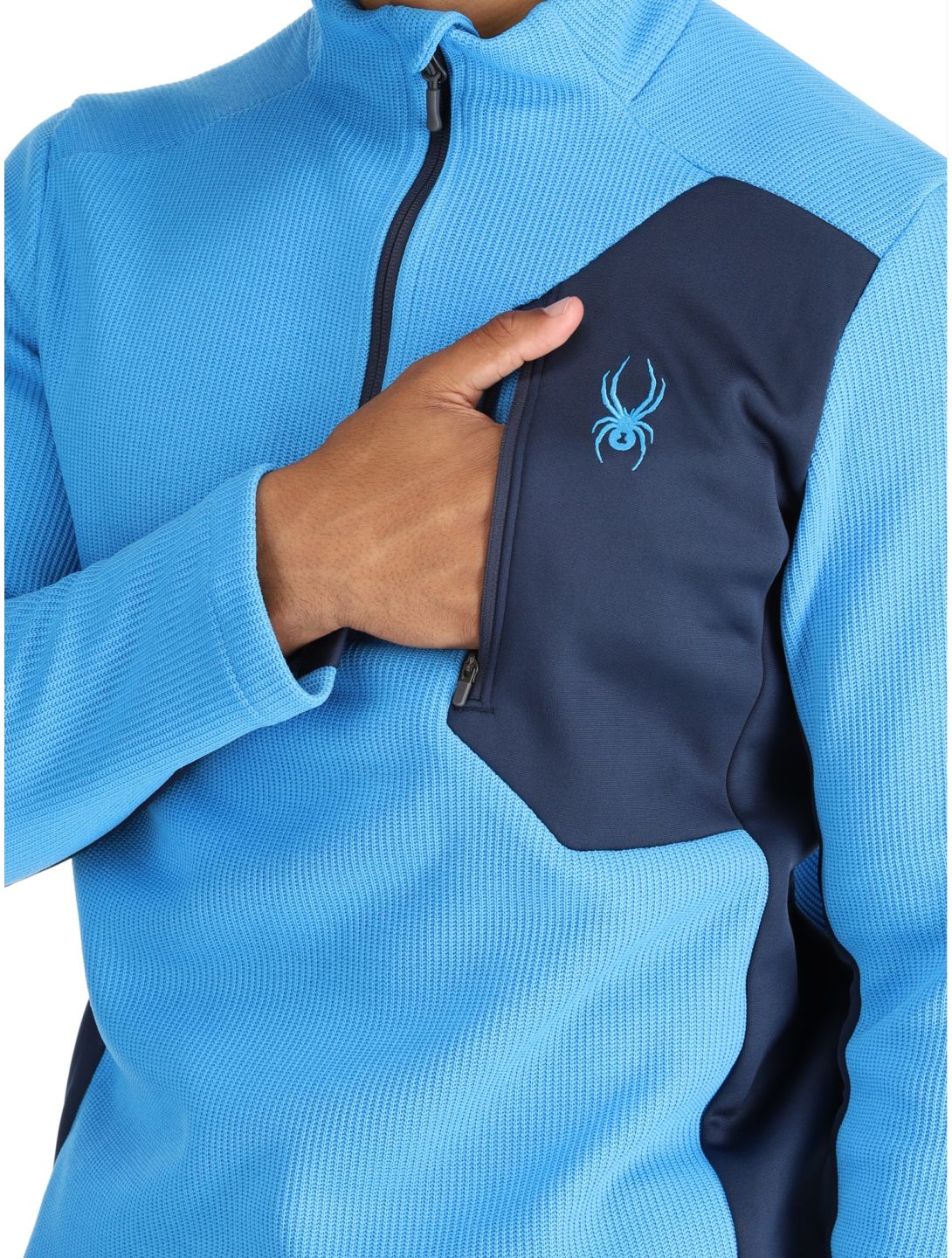 Spyder, Bandit 1/2 Zip jersey hombres Aether Blue azul 