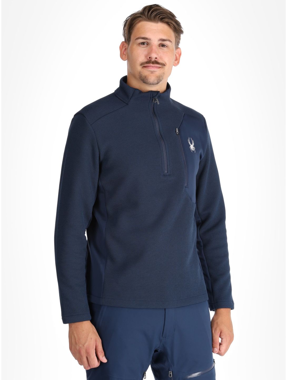 Spyder, Bandit 1/2 Zip jersey hombres True Navy azul 