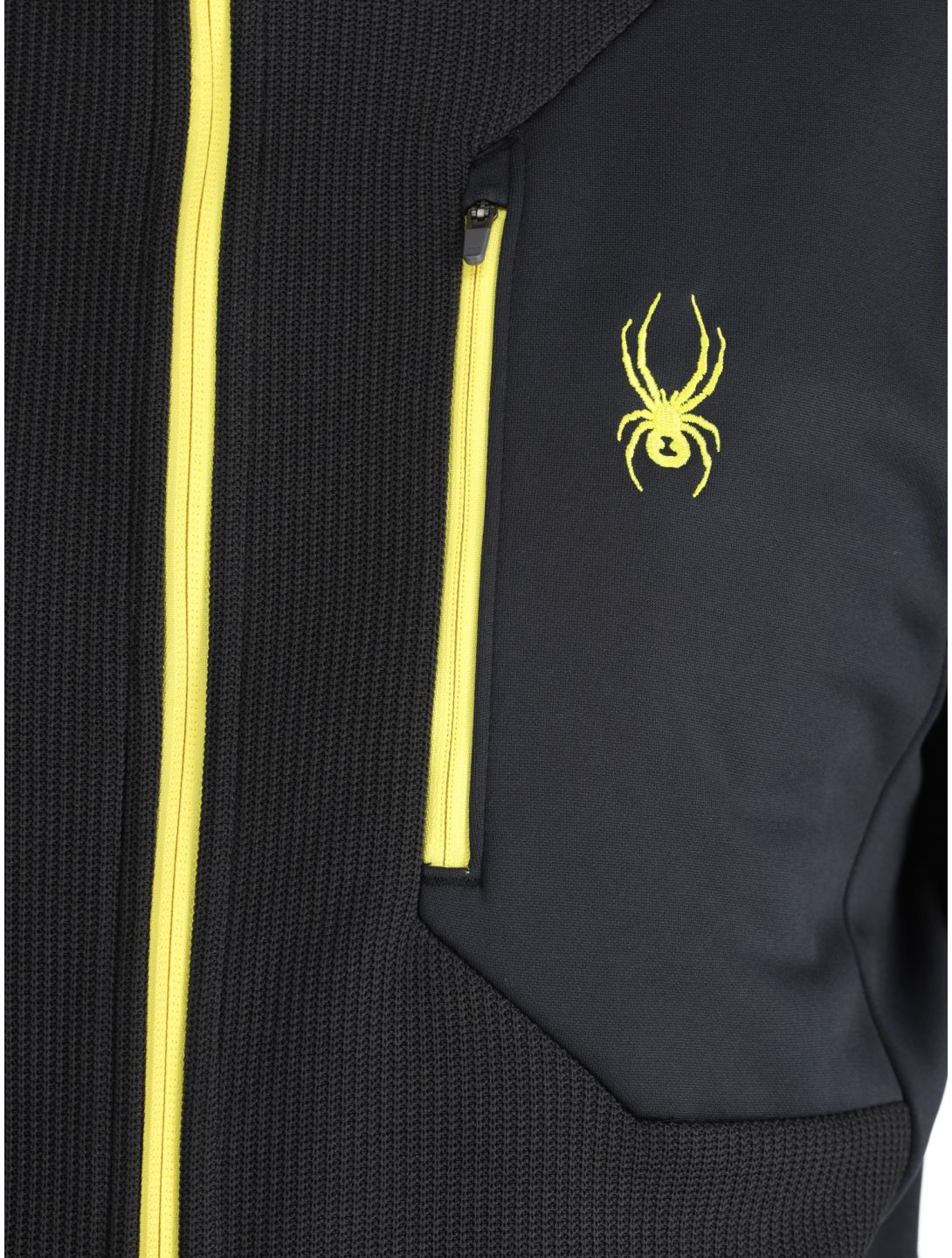 Spyder, Bandit chaleco hombres Black amarillo, negro 