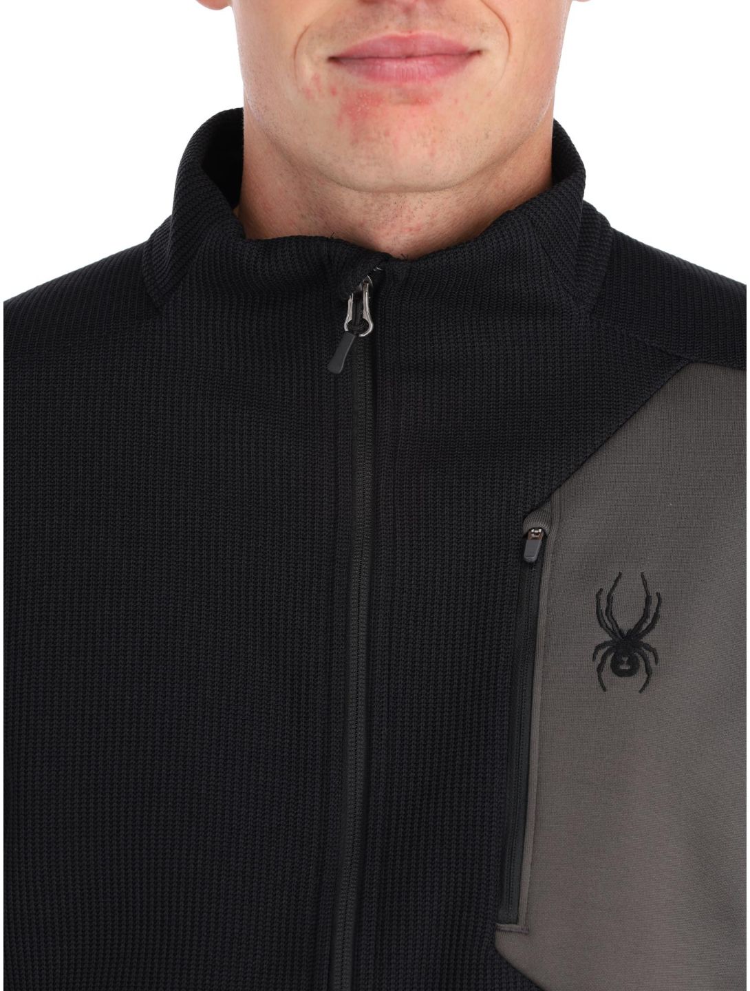 Spyder, Bandit chaleco hombres Black negro 