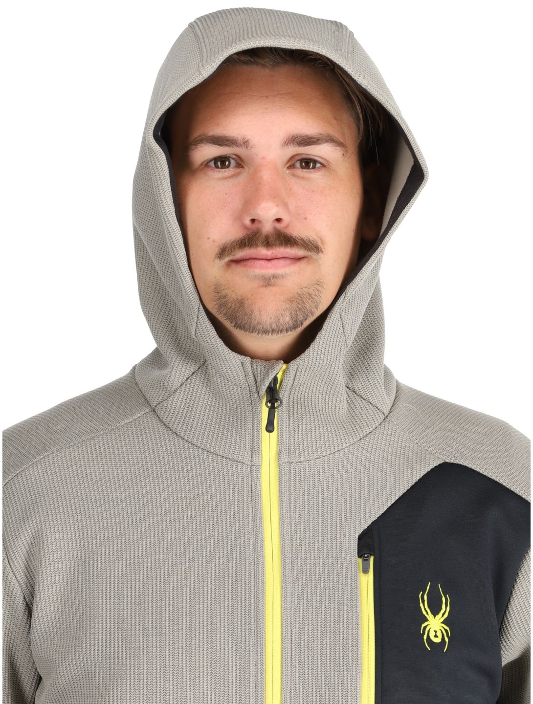 Spyder, Bandit Hooded chaleco hombres Concrete gris 