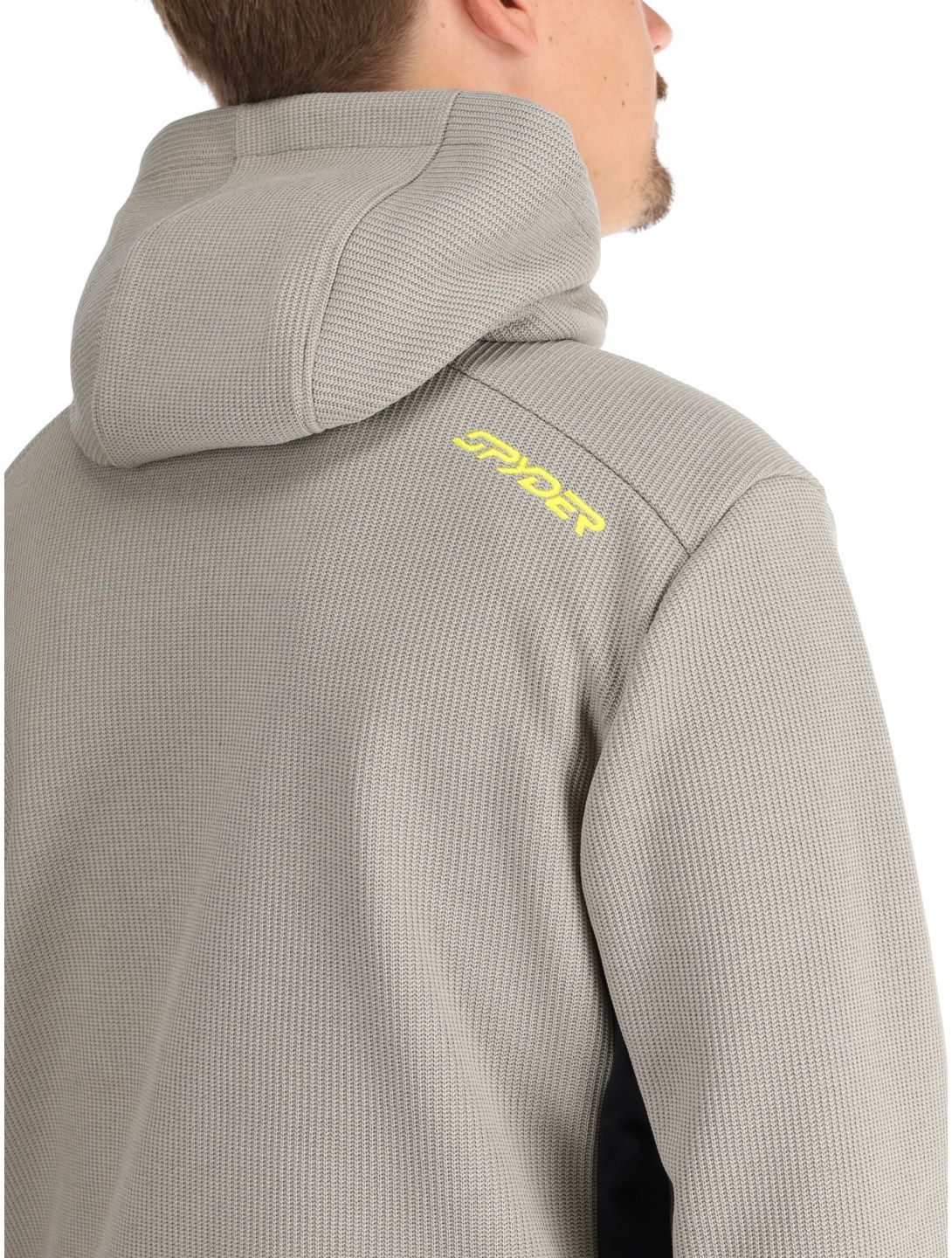 Spyder, Bandit Hooded chaleco hombres Concrete gris 