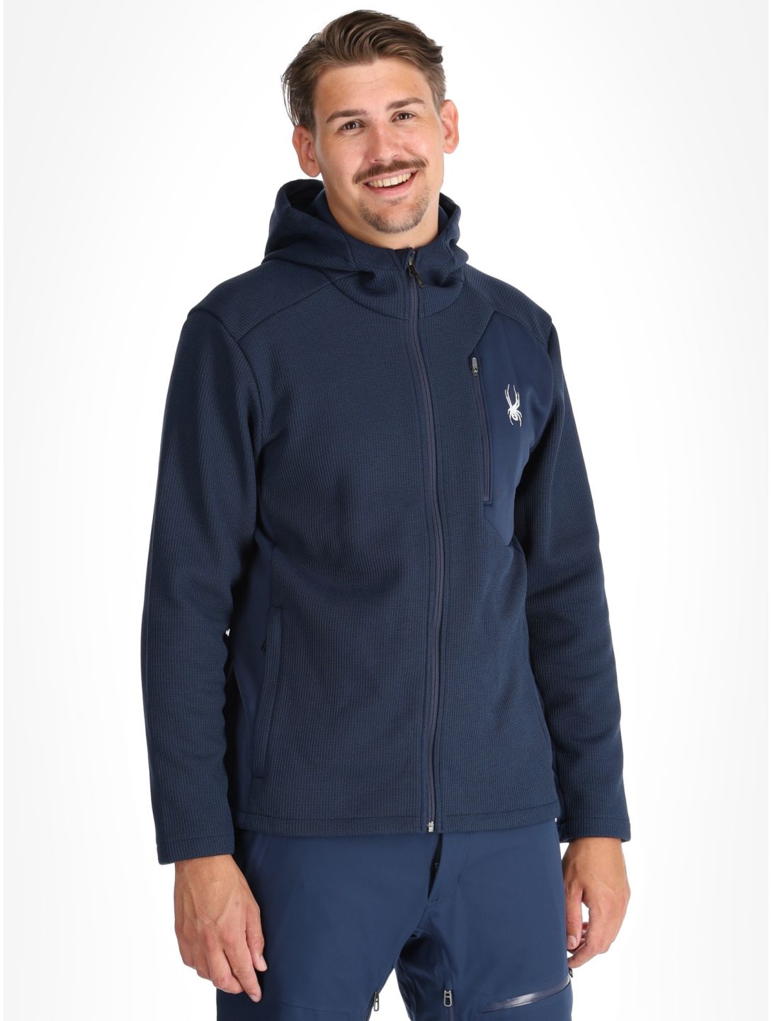 Spyder, Bandit Hooded chaleco hombres True Navy azul 