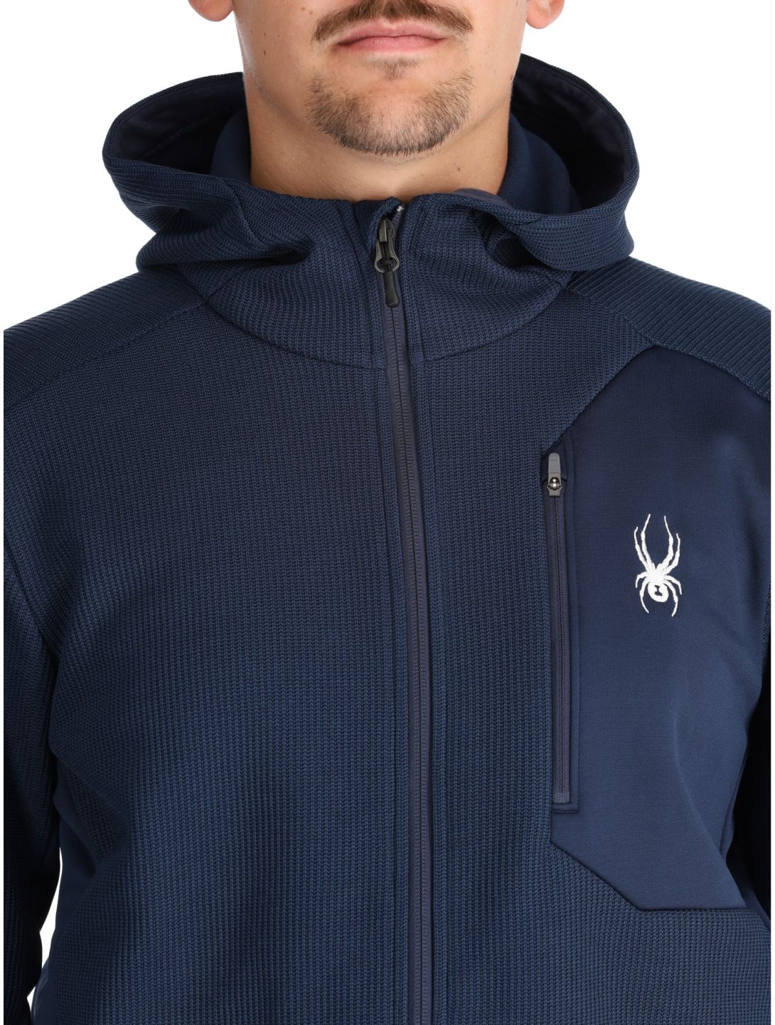 Spyder, Bandit Hooded chaleco hombres True Navy azul 