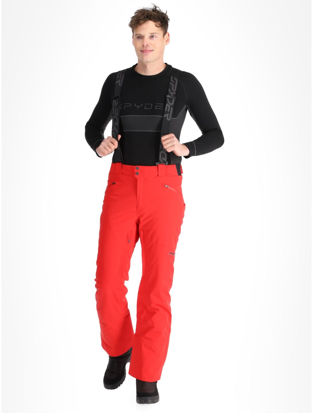 Spyder, Bormio pantalones de esquí hombres Spyder Red rojo 