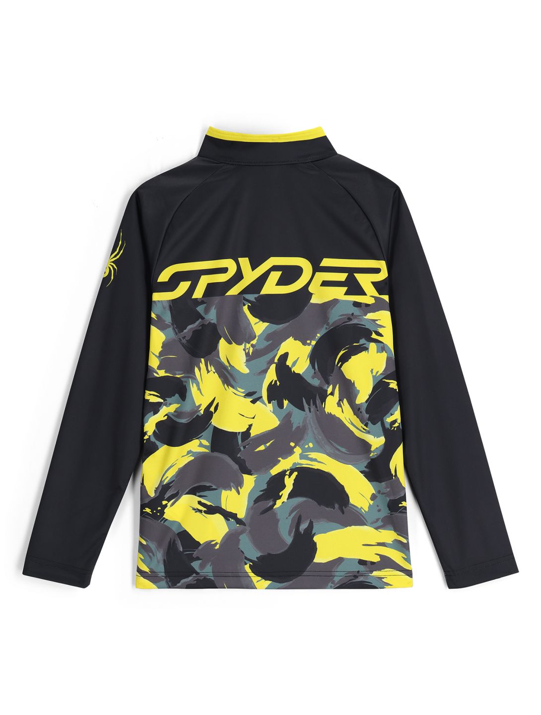 Spyder, Camo 1/2 Zip jersey niños Acid Yellow amarillo 