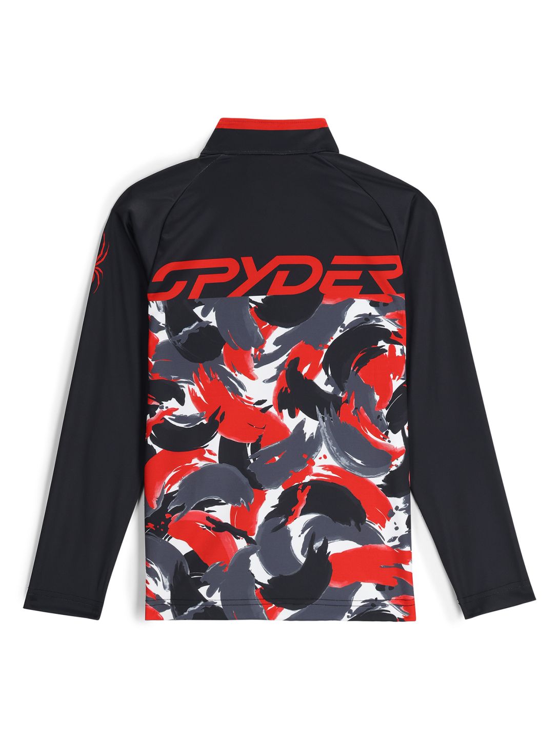 Spyder, Camo 1/2 Zip jersey niños Spyder Red rojo 