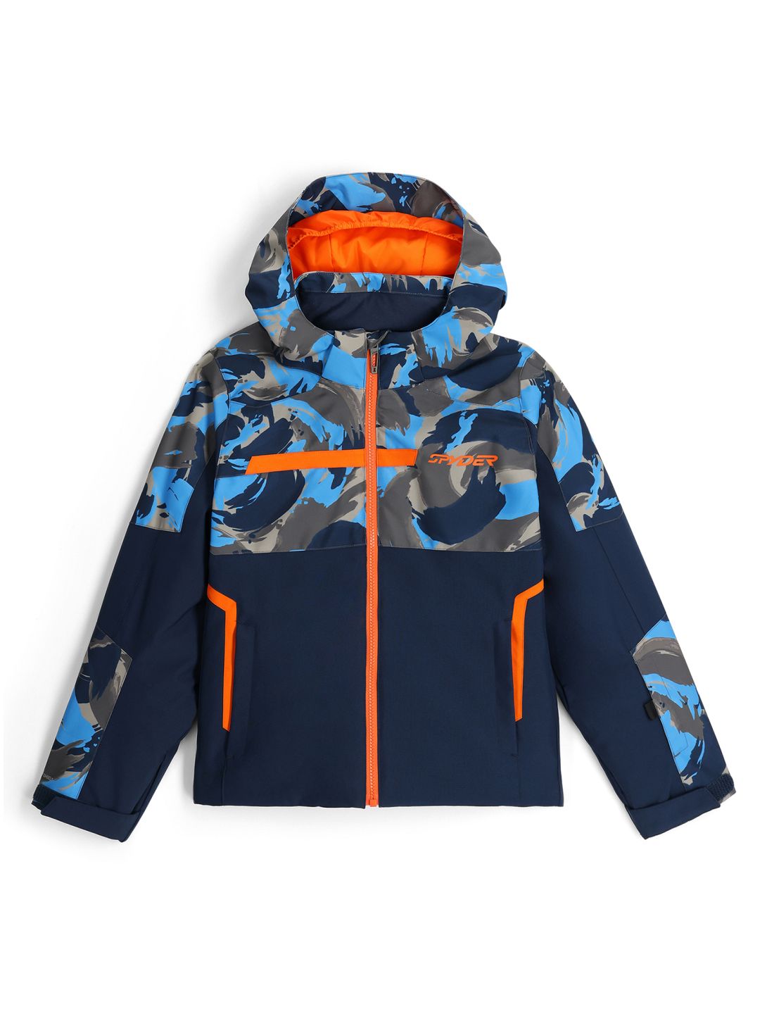 Spyder, Challenger chaqueta de esquí niños Camouflage Aether Blue azul 