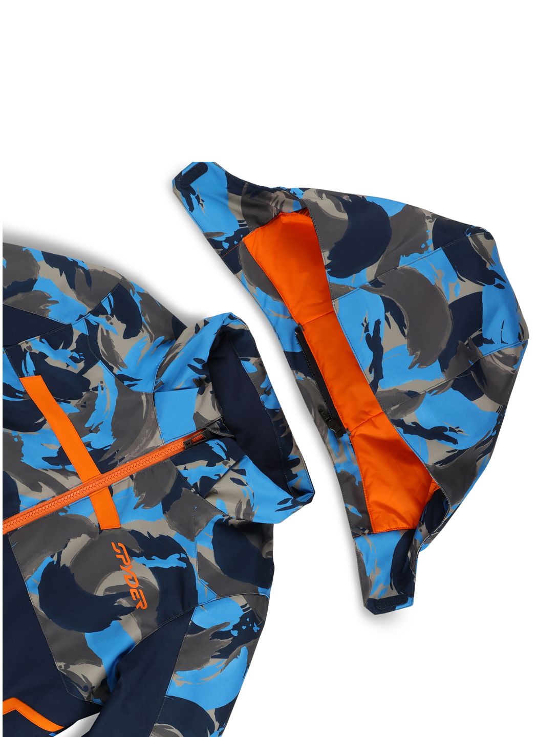 Spyder, Challenger chaqueta de esquí niños Camouflage Aether Blue azul 