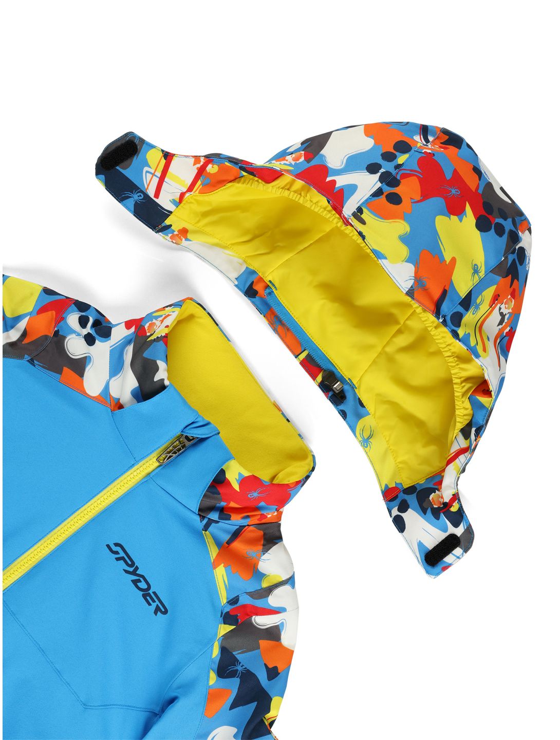 Spyder, Challenger chaqueta de esquí niños Yeti Camo Aether Blue azul 