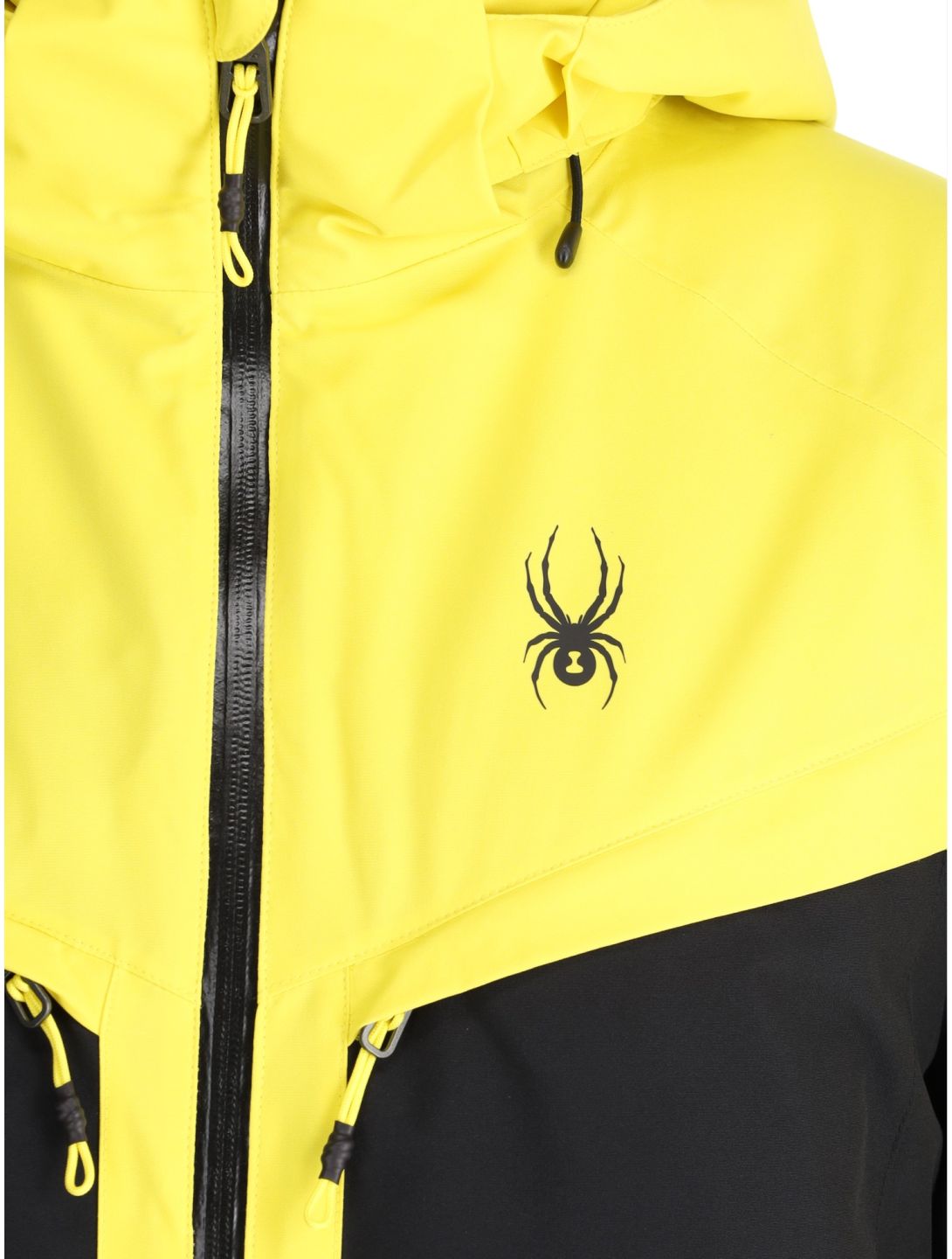 Spyder, Copper chaqueta de esquí hombres Acid Yellow amarillo, negro 