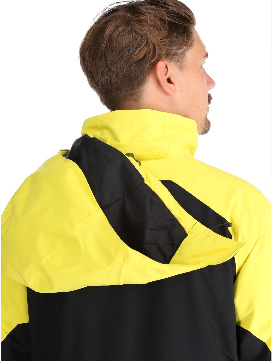 Spyder, Copper chaqueta de esquí hombres Acid Yellow amarillo, negro 