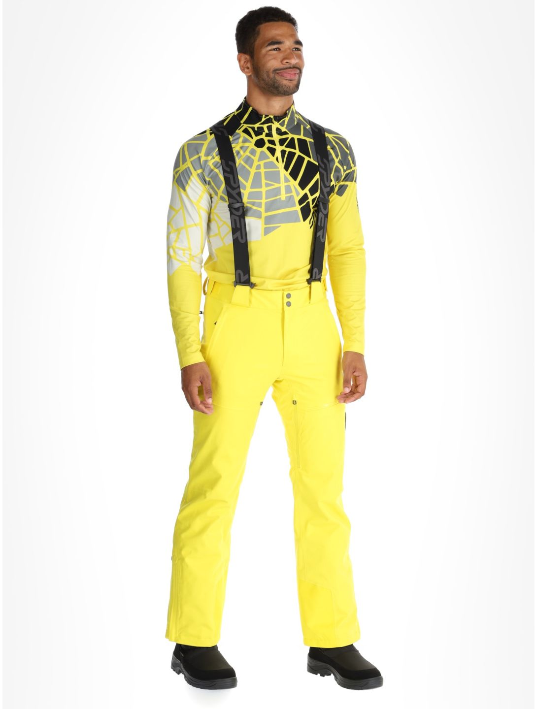 Spyder, Dare pantalones de esquí hombres Acid Yellow amarillo 