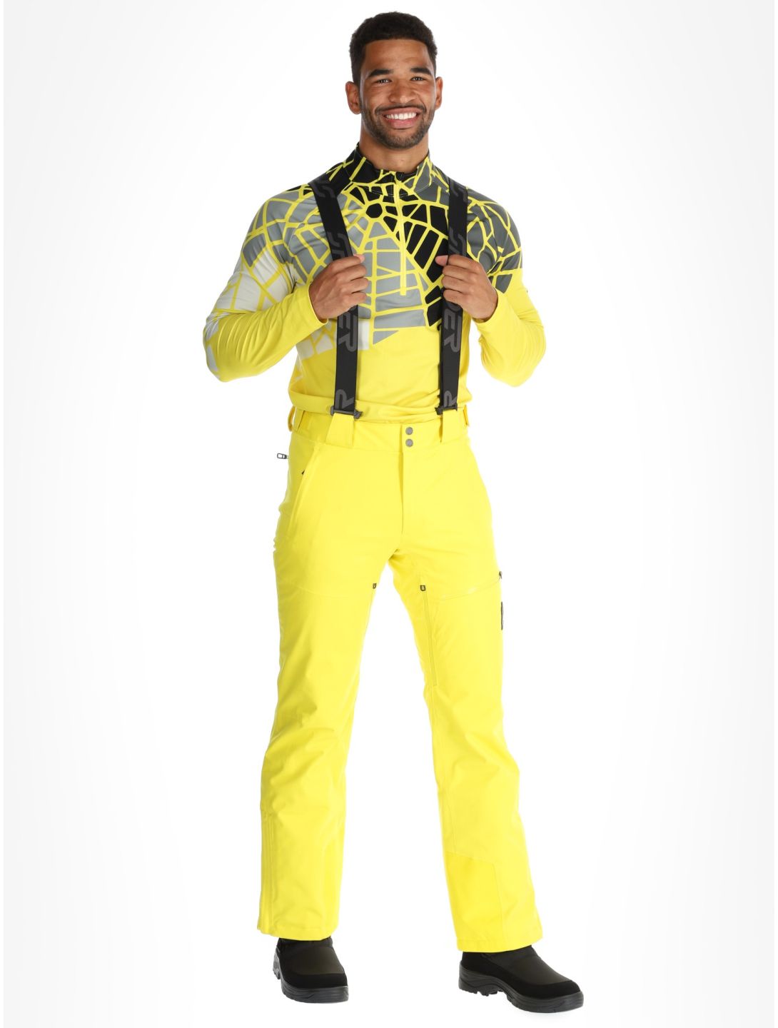 Spyder, Dare pantalones de esquí hombres Acid Yellow amarillo 