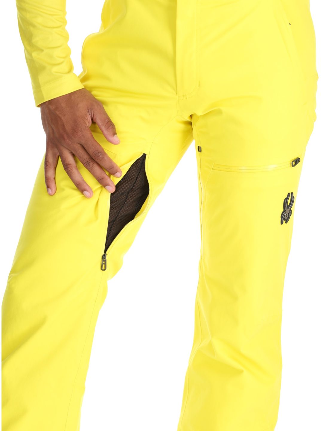 Spyder, Dare pantalones de esquí hombres Acid Yellow amarillo 